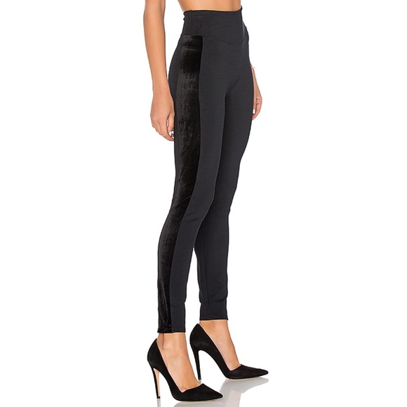 SPANX Pants - Spanx black high waisted velvet stripe leggings